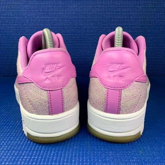 🔴 NIKE AIR FORCE 1 FLYKNIT LOW Women`s Size 9.5 Fuchsia Glow Shoes 820256-500 - Picture 4 of 8